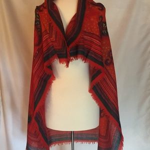 Vintage European Wool Scarf/Shawl